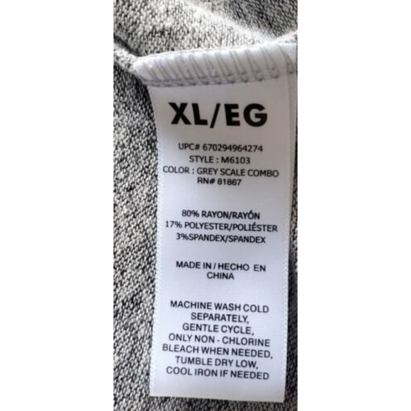 Olivia Sky Women's Gray Classic Open Front Draped Cardigan Nkit Vest Sz XL - Picture 6 of 6